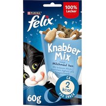 Bild für FELIX KnabberMix Milchmäulchen, Katzensnack laktosearm mit Milch-, Joghurt- und Käsegeschmack, 8er Pack (8 x 60g)