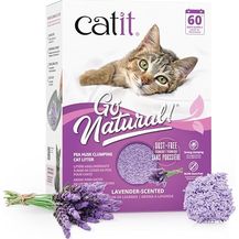 Bild für Catit Go Natural!, klumpende Erbsenhülsen-Katzenstreu mit Lavendelduft, 2 x 2.8 kg (5.6 kg)