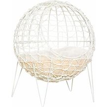 Bild für Pawhut Rattan Katzenkorb Katzenhöhle mit Kissen