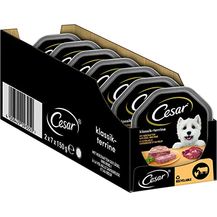 Bild für Cesar Hundefutter Nassfutter Klassiker Geflügel & Rind, 7er Pack (7 x 2 Schalen x 150 g)